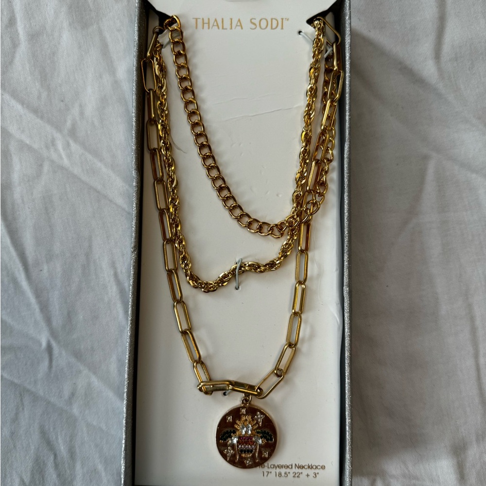 Thalia Sodi Gold Multi-Layer Necklace